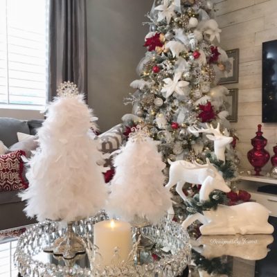 DIY Feather Christmas Trees