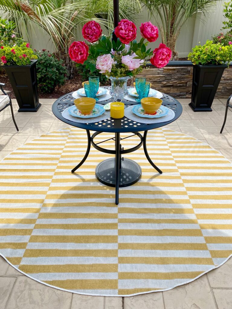 Striped Yellow Rug