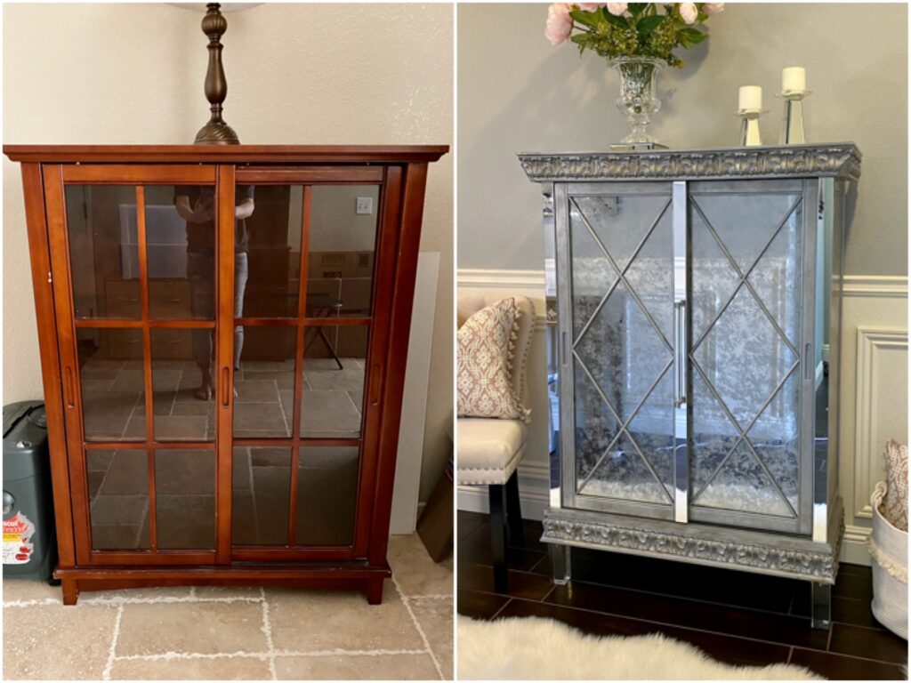 Glam china store cabinet